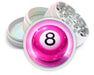 Sparkly Pink 8 Ball Cosmic Pool Aesthetic Spice Grinder White Grinder