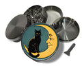 Midnight Cat & Crescent Moon Spice Grinder Grey Grinder