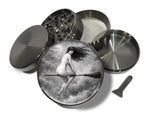 Vintage Witch Flight Etching Spice Grinder Grey Grinder
