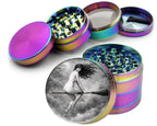 Vintage Witch Flight Etching Spice Grinder Rainbow Grinder