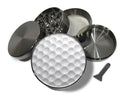 White Dimpled Golf Ball Spice Grinder Grey Grinder