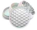 White Dimpled Golf Ball Spice Grinder White Grinder
