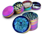 Leo Zodiac Astrology Spice Grinder Rainbow Grinder
