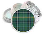 Green Navy Golf Tartan Spice Grinder White Grinder