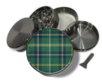 Green Navy Golf Tartan Spice Grinder Grey Grinder