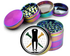 Golf Tee Divot Tool Spice Grinder Rainbow Grinder