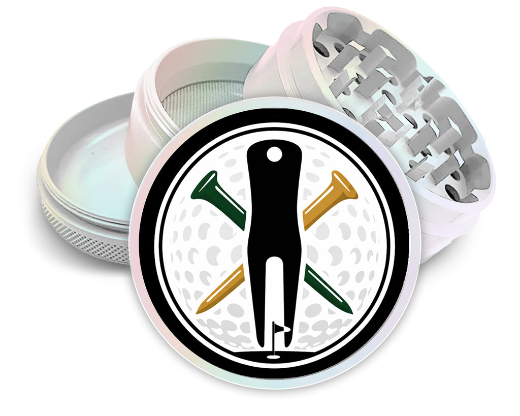Golf Tee Divot Tool Spice Grinder White Grinder
