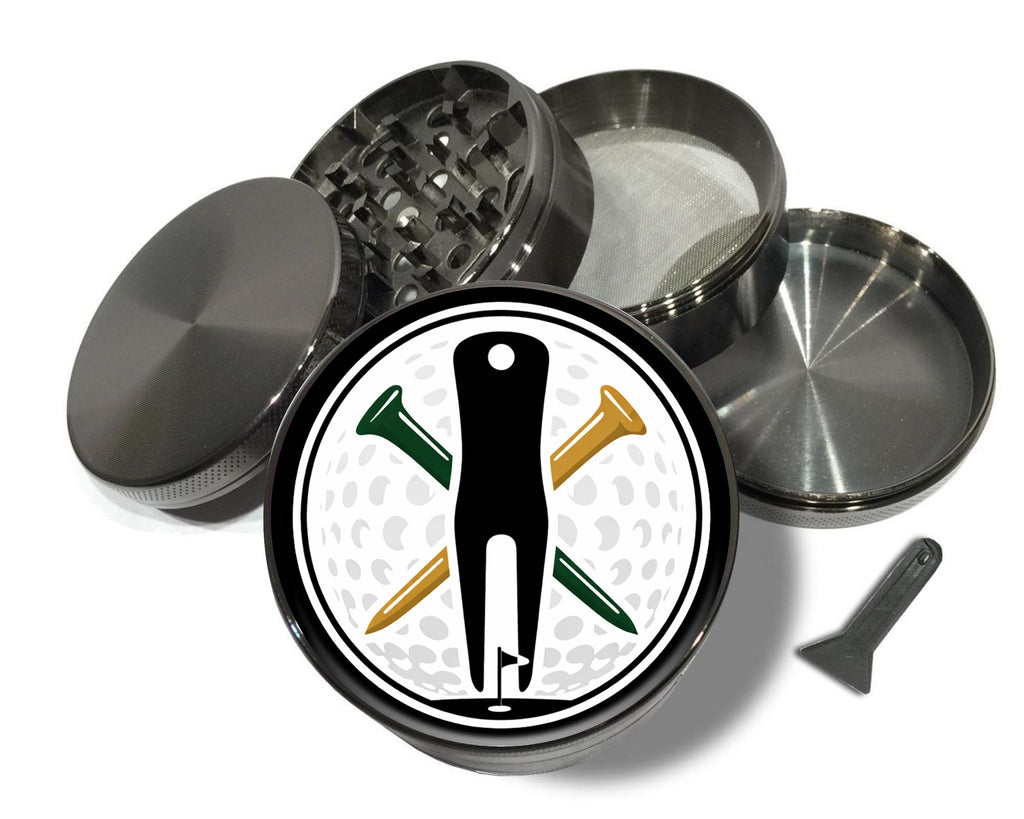 Golf Tee Divot Tool Spice Grinder Grey Grinder