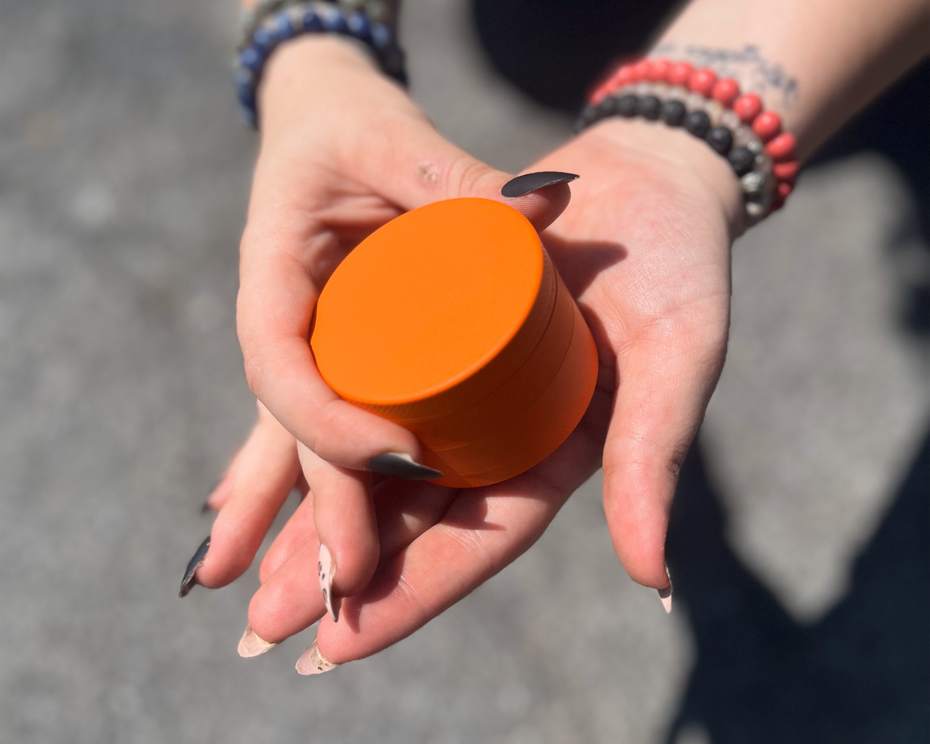 Matte Finish Rubberized Grinders, X-Large Comfortable Grip Herb Grinder