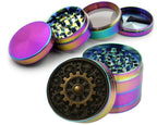Steampunk Gear Clockwork Circle Art Spice Grinder Rainbow Grinder