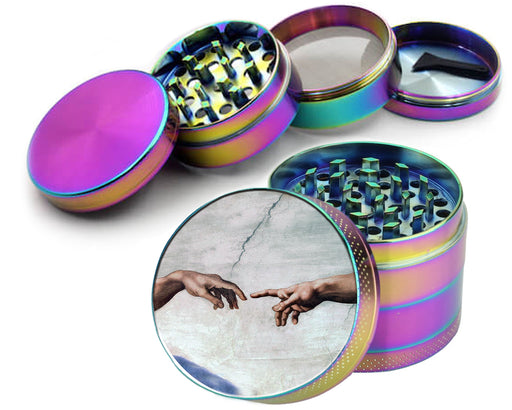Sistine Chapel, Hand of God,Michaelangelo Spice Grinder Rainbow Grinder