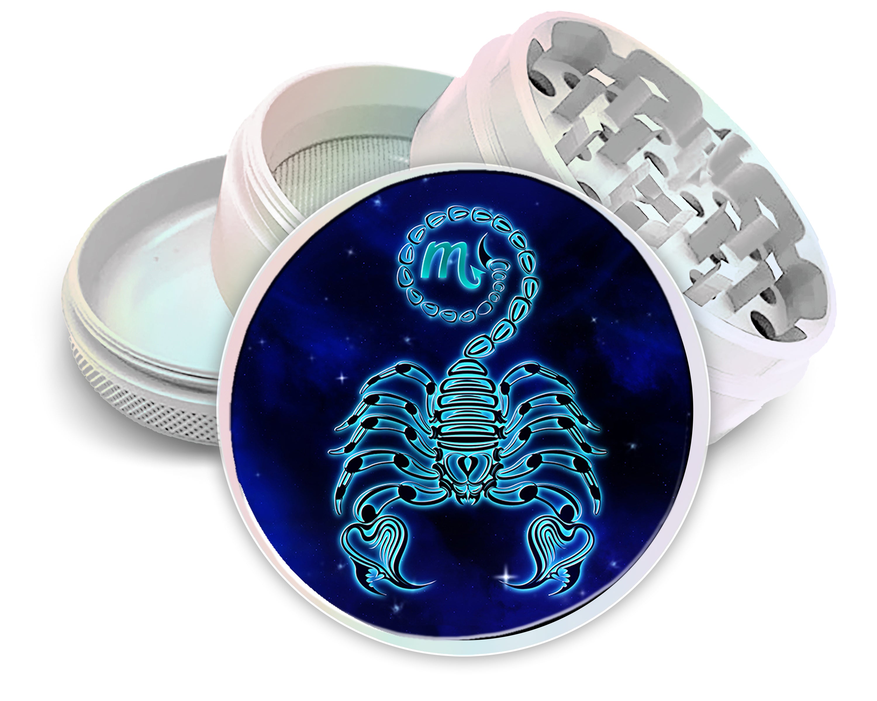 Scorpio Zodiac Astrology Spice Grinder White Grinder