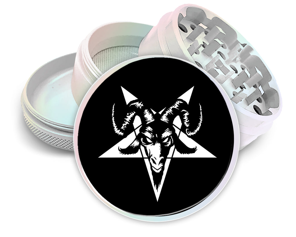 Goat Skull Satanic Spice Grinder White Grinder