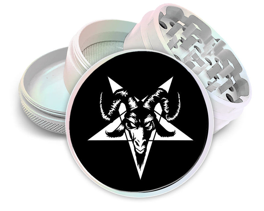 Goat Skull Satanic Spice Grinder White Grinder