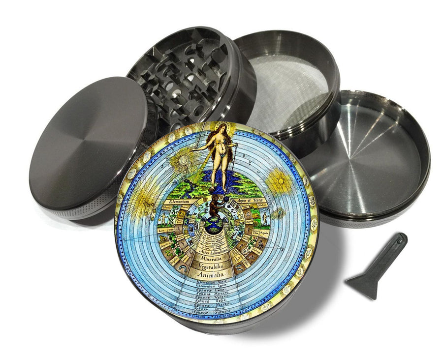 Ancient Cosmos Spice Grinder Grey Grinder