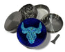 Taurus Zodiac Grinder Spice Grinder Grey Grinder