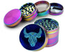 Taurus Zodiac Grinder Spice Grinder Rainbow Grinder