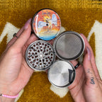 Led Zeppelin Vinyl LP Label Herb Grinder - Physical Graffiti - Deluxe Metal 5 Piece Herb Grinder With Microfine Screen