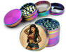 Pin-Up Girl with Tattoos Classic Rockabilly Style Spice Grinder Rainbow Grinder
