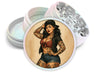 Pin-Up Girl with Tattoos Classic Rockabilly Style Spice Grinder White Grinder