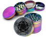 Skull & Bones Pentagram Spice Grinder Rainbow Grinder