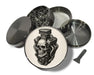 Skull Engine Mashup for Mechanics and Gearheads Spice Grinder Grey Grinder