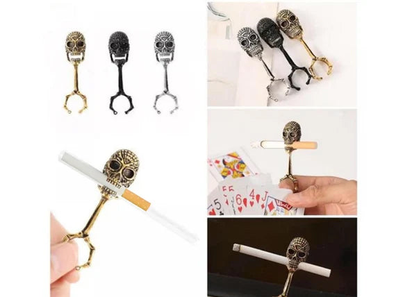 Skull & Bone Cigarette Holder For Your Finger, Cigarette Holder, Manly Skull Cigarette Holder For Fingers, Cigarette Holder For Smoking