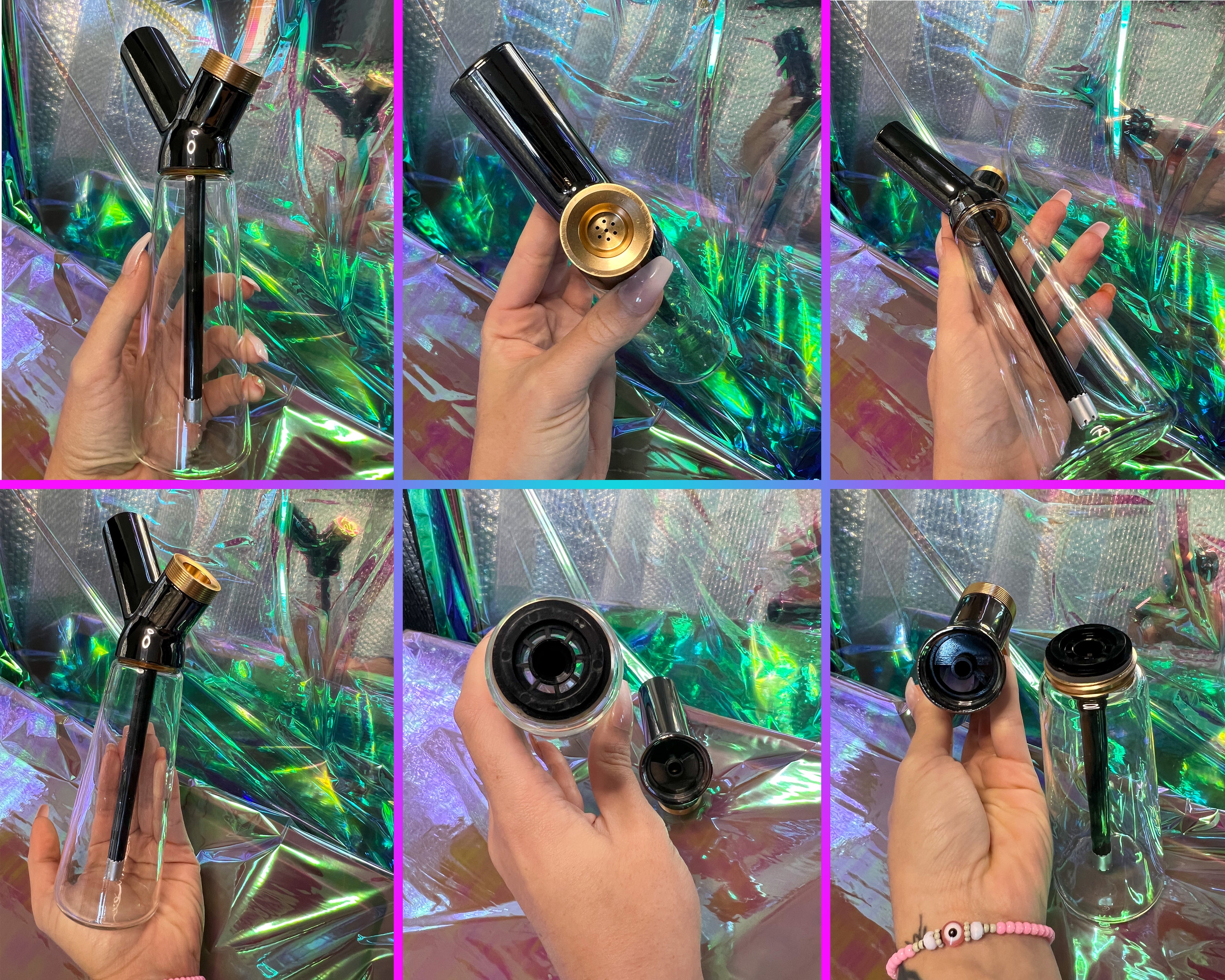 Elite Glass Waterpipe Bong | Premium Glass Bong with Smooth Cooling & Easy Cleaning