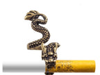 Dragon's Embrace Cigarette Holder Ring – Mystical Finger Accessory for Smokers, Ideal Smoker Gift