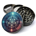 Mystical Pentagram Herb Culinary Spice Mill, Artistic Pentagram Imagery, Large Culinary Spice Mill, Herb Culinary Spice Mill