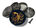 Vintage Golden Octopus Spice Grinder Grey Grinder