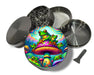 Trippy Mushroom Frog Spice Grinder Grey Grinder