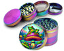 Trippy Mushroom Frog Spice Grinder Rainbow Grinder