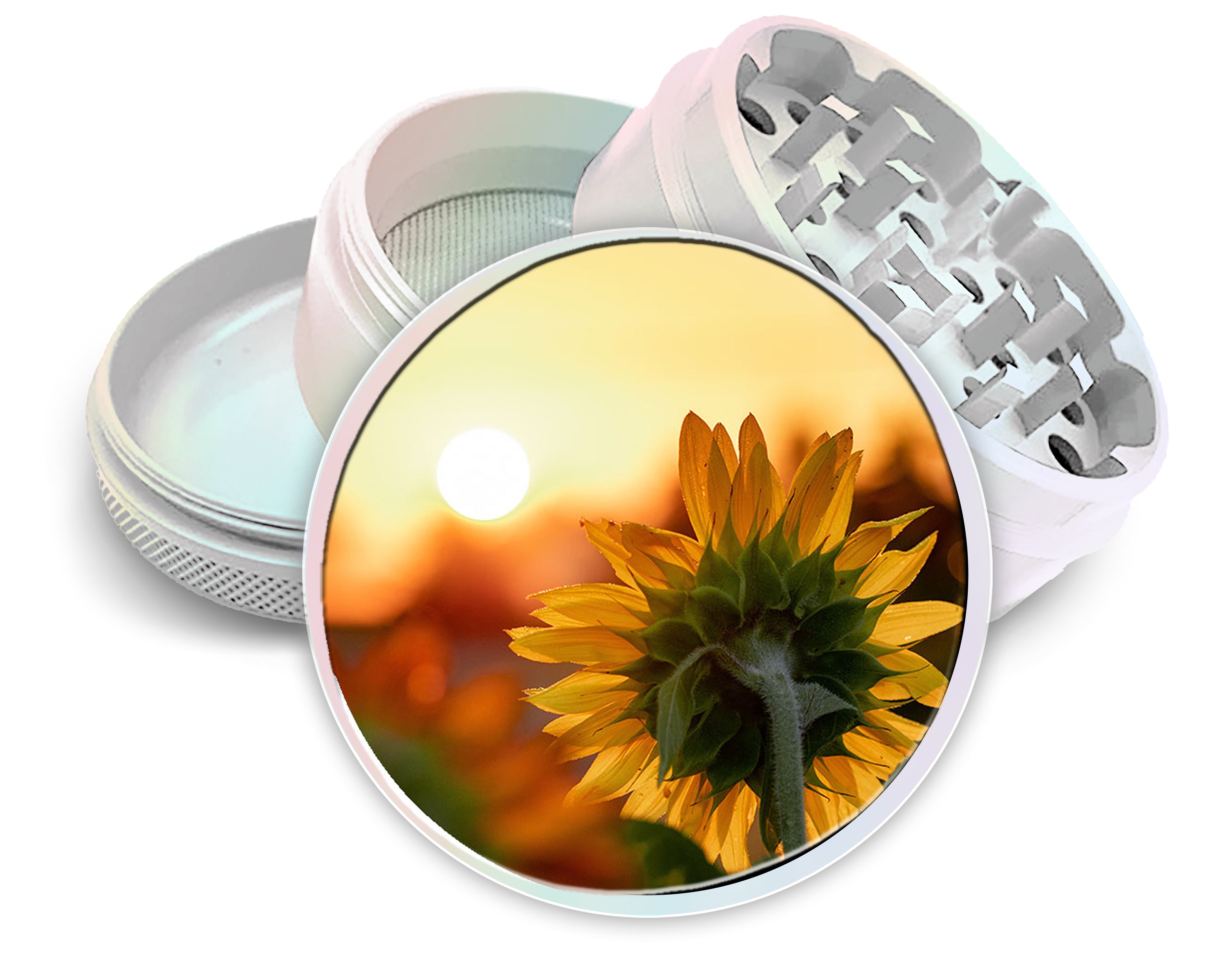 Sunflower Spice Grinder White Grinder