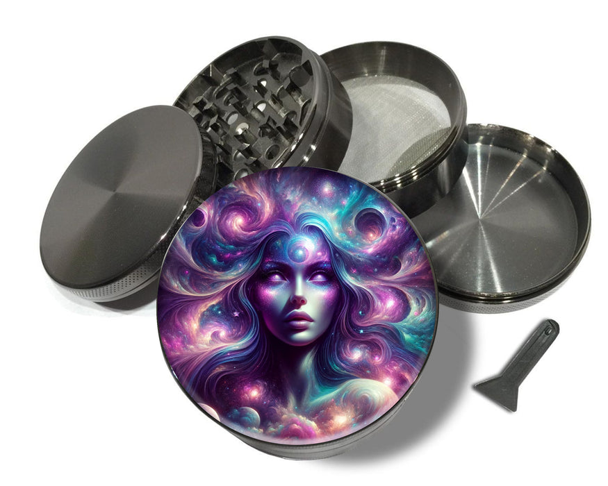 Cosmic Witchy Woman  Spice Grinder Grey Grinder