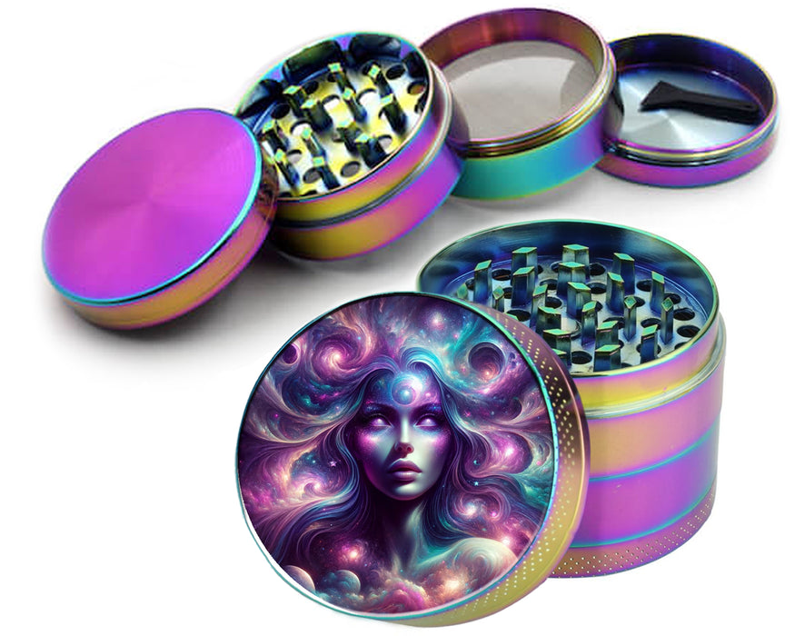Cosmic Witchy Woman  Spice Grinder Rainbow Grinder