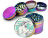 Jesus With Cig Vaporwave Spice Grinder Rainbow Grinder