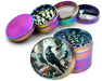 Psychedelic Ravens Goblincore Spice Grinder Rainbow Grinder