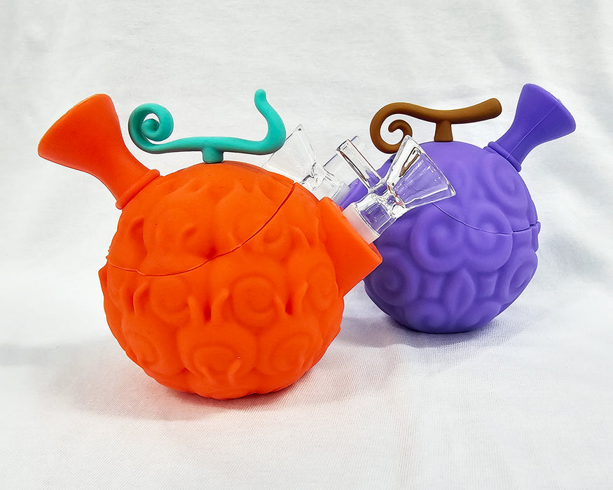 Devil Fruit-Inspired Silicone Pipes - Easy To Clean & Durable, fun Devils Fruit Shape, Anime Inspired