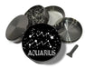 Aquarius, the Water Bearer Zodiac Birth Sign Spice Grinder Grey Grinder