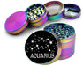 Aquarius, the Water Bearer Zodiac Birth Sign Spice Grinder Rainbow Grinder