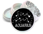 Aquarius, the Water Bearer Zodiac Birth Sign Spice Grinder White Grinder