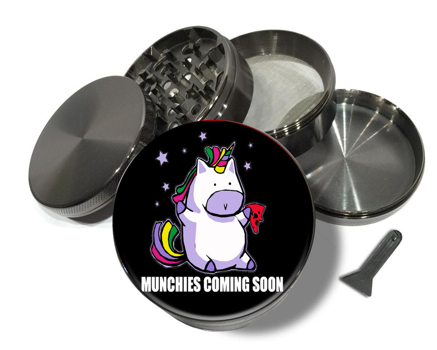 Unicorn Munchies Coming Soon Spice Grinder Grey Grinder