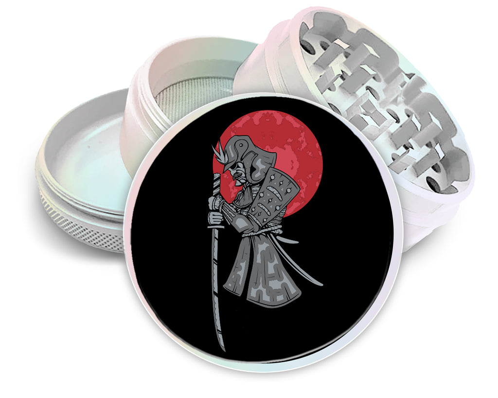 Japanese Samurai Anime Spice Grinder White Grinder