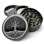 Yggdrasil Grinder, Old Norse Sacred Tree of Life, Mystical Grinder, Mythology Gift, Extra Large 5 Piece Grinder, Herb Grinder With Catcher