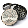 Tree of Life Herb Grinder, Symbolizing growth, balance, and connection, yogic philosophy, Extra Large 5 Piece Spice Herb...