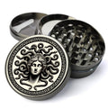 Medusa, inspired by traditional Greek Key or Meander pattern, iconic snake hair, Extra Large 5 Piece Spice Herb Grinder