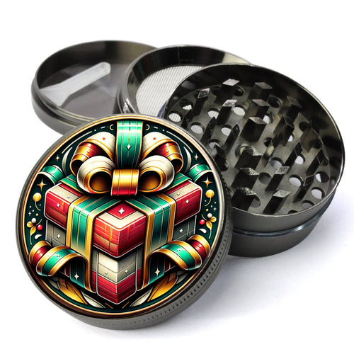 Christmas Gift Grinder, Festive Grinder, Holiday Grinder, Cute Grinder With Catcher, Herb Grinder, Best Gift For Her,...
