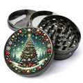 Christmas Tree Grinder, Holiday Grinder, Best Gifts, Winter Wonderland Grinder, Herb Grinder With Catcher, Xmas Grinder,...