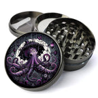 Octopus Grinder, Whimsigoth Grinder, Kraken Grinder, Herb Grinder With Catcher, Extra Large 5 Piece Grinder, Spice...